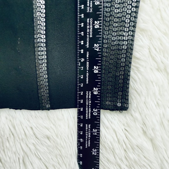 Haute Hippie Womens Black Bandage Dress Size XS Black Embellished Bodycon Glam - Picture 9 of 14